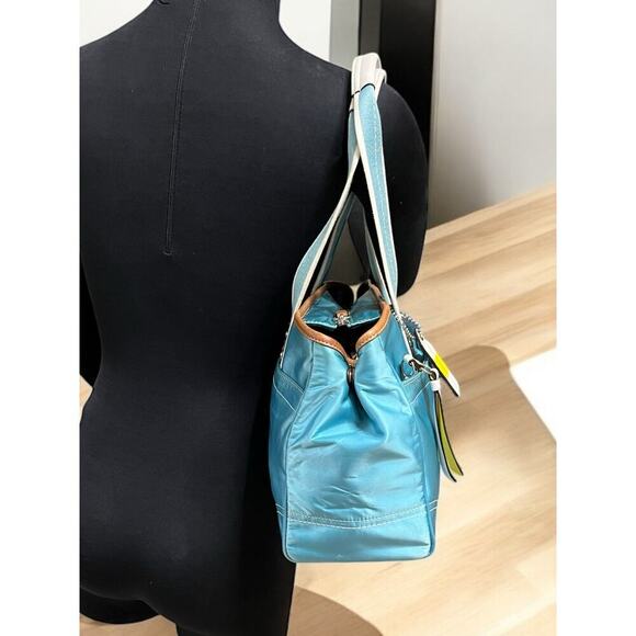 Y2K Coach F11993 Hamptons Sateen Satchel Bag - Picture 8 of 14